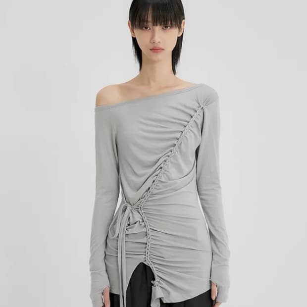 플레어업 Handmade Twisted One-Shoulder Long 