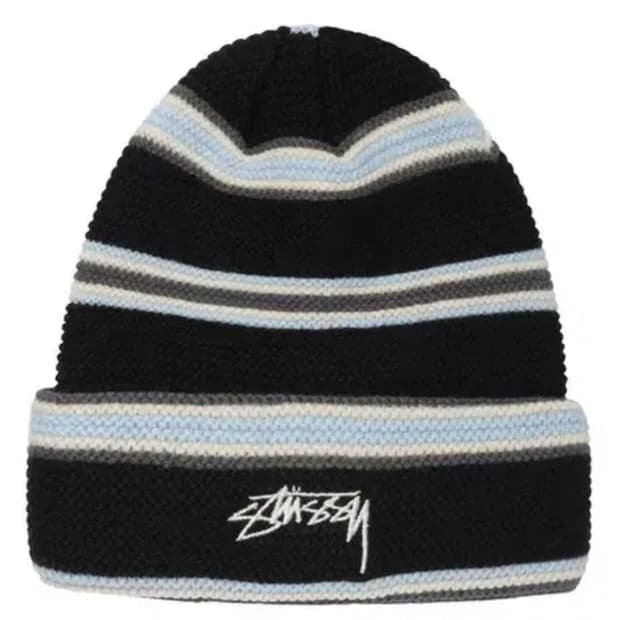 Stussy 트리플 스트라이프 비니 햇
