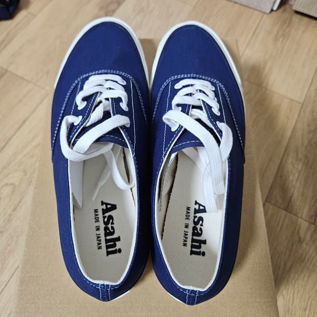 아사히 덱슈즈 네이비 240