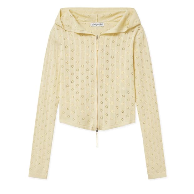 미드나잇무브 fl hood cardigan (yellow) 후드 가디건