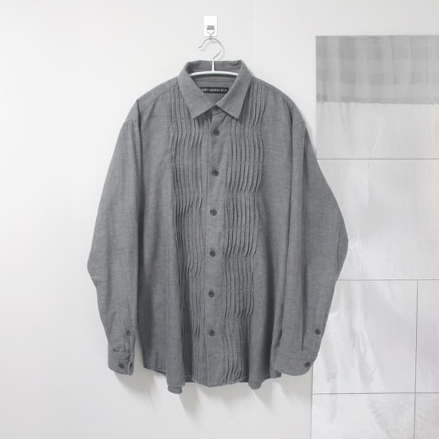 issey miyake men wave pleats shirt