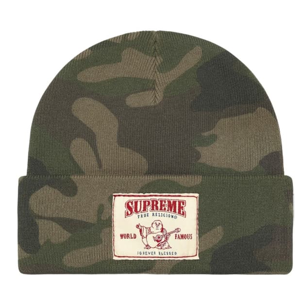 슈프림 x 트루릴리전 비니 올리브 카모 - 25FW