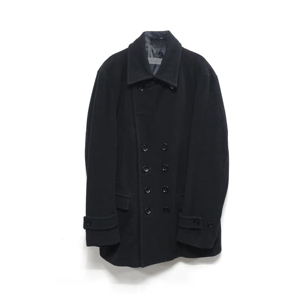 [XL]COMME CA ISM 꼼싸이즘 나폴레옹자켓 타입 레더에리 피코트