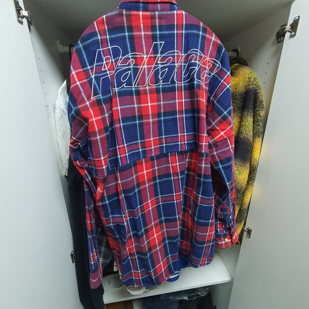 팔라스 체크셔츠 L