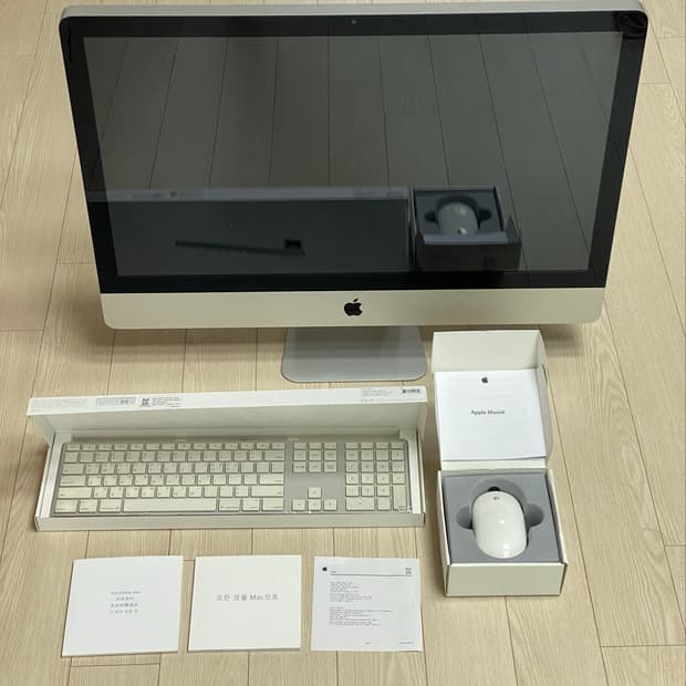 [애플] 아이맥 1TB 27형 SSD+애플 유선 키보드+애플 유선 마우스