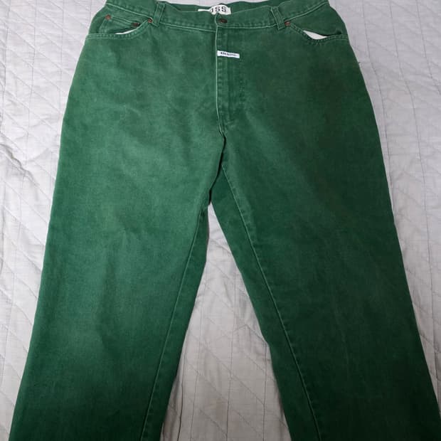 [38] 90s 빈티지 BOSS 보스 배기핏 팬츠 그린