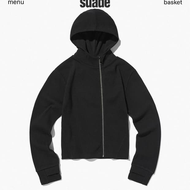 (새상품) Suade : SIDE ZIPPER ZIP UP [BLACK]