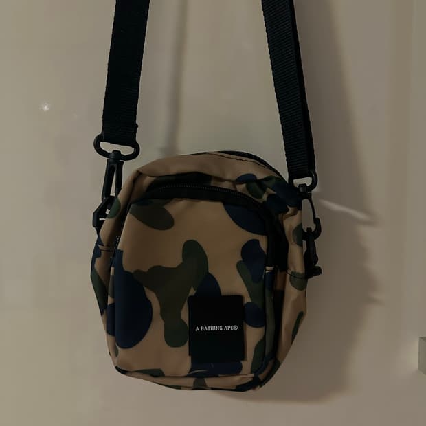 베이프 BAPE ABC 카모 미니 크로스백