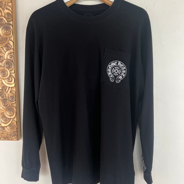 [L] 크롬하츠 LA한정 플로랄 홀스슈 롱슬리브