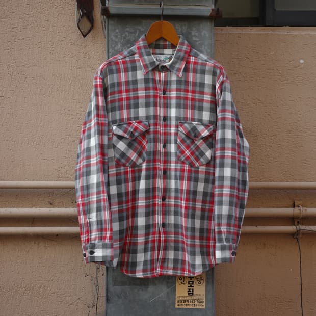 80s 리바이스 알래스카 체크 플란넬 셔츠