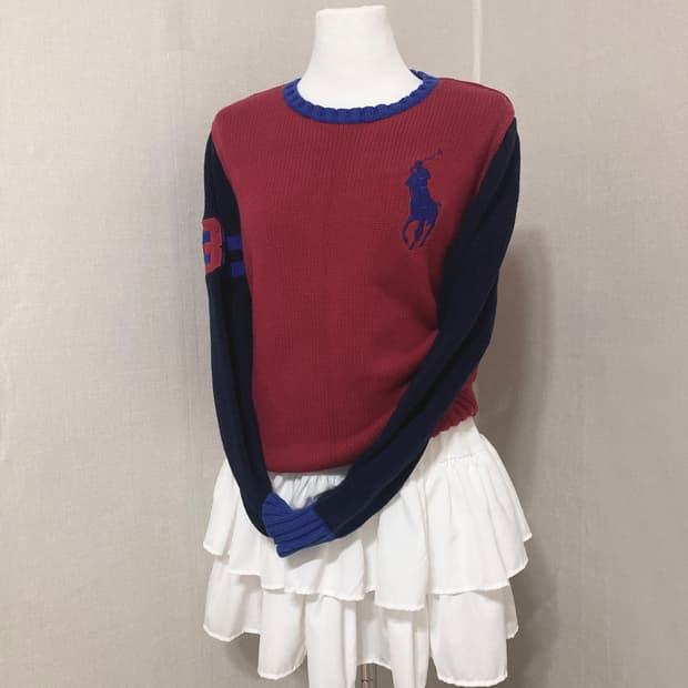 폴로 빅포니 니트 S
