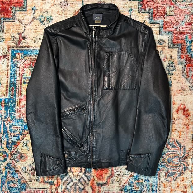 [L] 지스타 로우 싱글 레더자켓