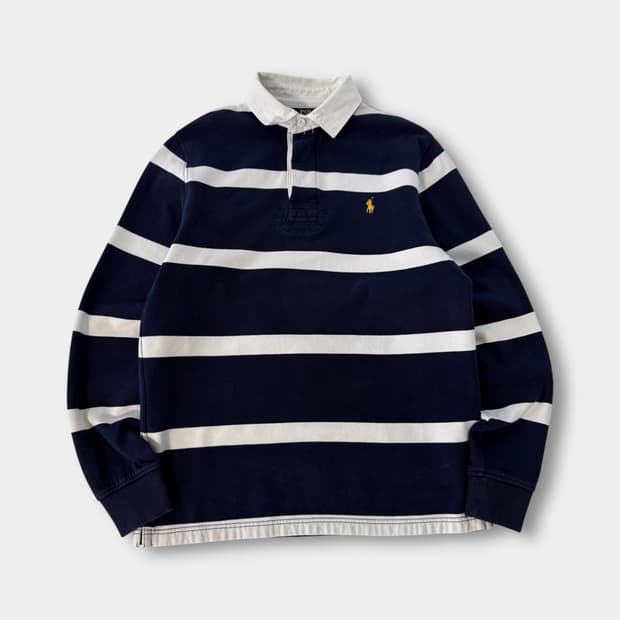 폴로 랄프로렌 루즈핏 신형 아이코닉 단가라 럭비 스웻 셔츠