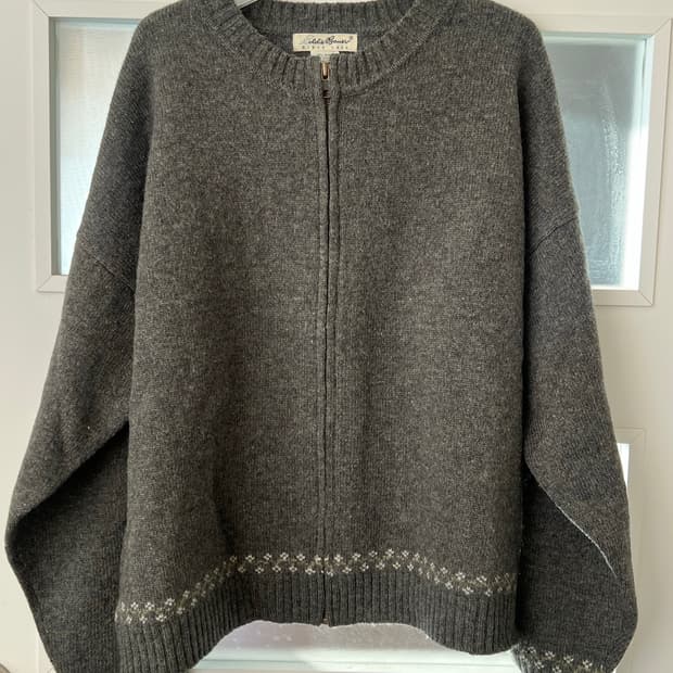 에디바우어 노르딕 집업 니트 가디건