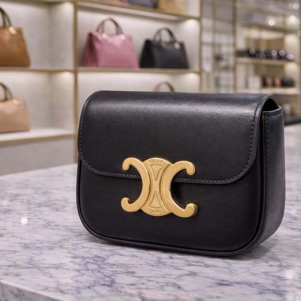 [S급] 셀린느 클로드 샤이니 카프스킨 백 미니 블랙 판매합니다!!!