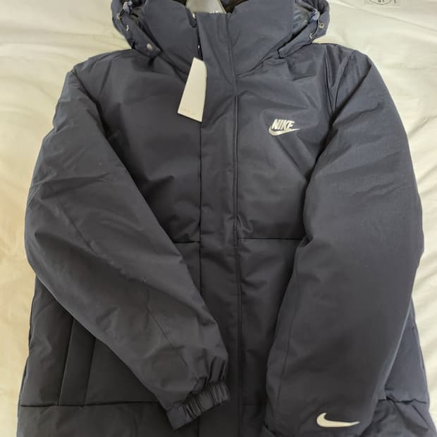 나이키 후드 네이비 패딩 2XL