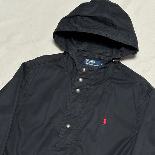 M 폴로 랄프로렌 블랙 후드 자켓