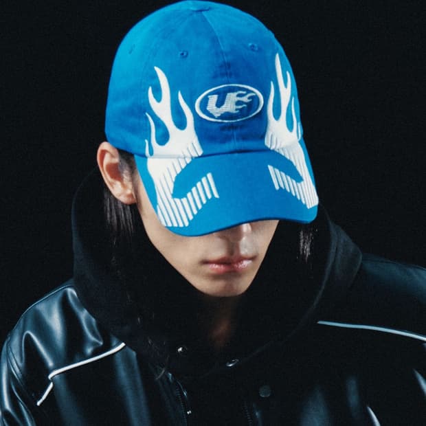 비전스트릿웨어 V-1 Flame Ball Cap Blue 볼캡 캡 모자