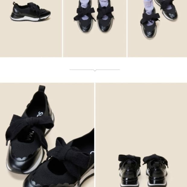 슈콤마보니 리본 메리제인 슈즈