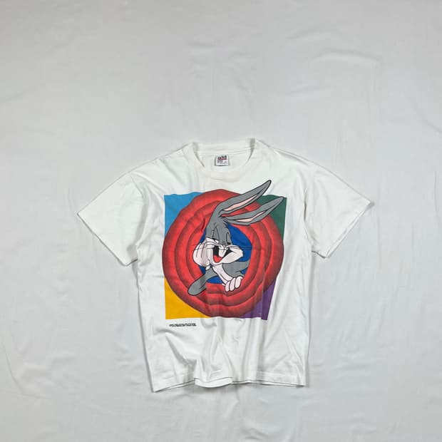90‘s 92년도 루니툰즈 벅스버니 카툰 반팔티
