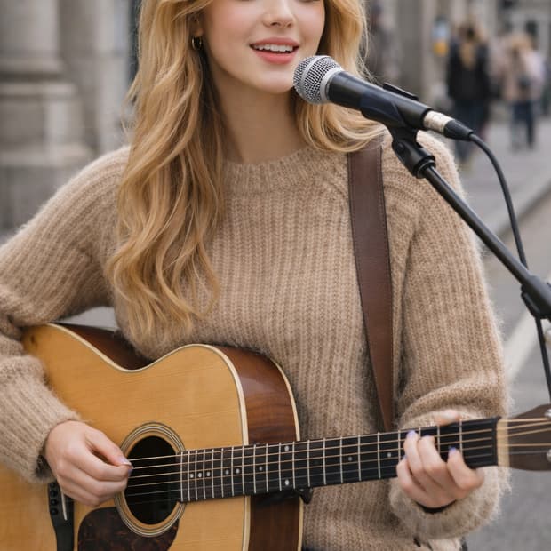 유니클로 로우게이지 모크넥 스웨터 M 테디베어 베이지 헤어리니트