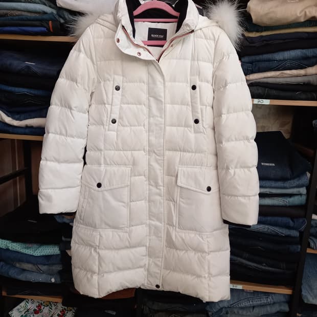 M95 BLACKYAK 덕다운 라쿤퍼 롱패딩 화이트 M-979