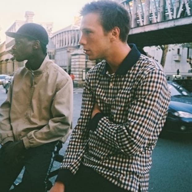 슈프림 아쿠아스큐덤 체크 폴로티 M