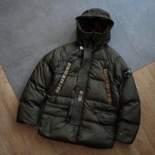 스톤아일랜드 레어 다운 자켓