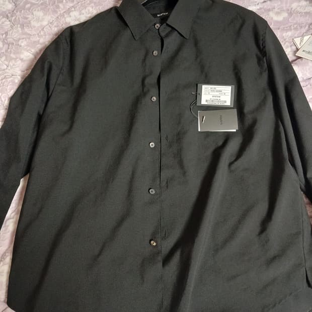 시스템옴므2024 남성 블랙 울 셔츠105