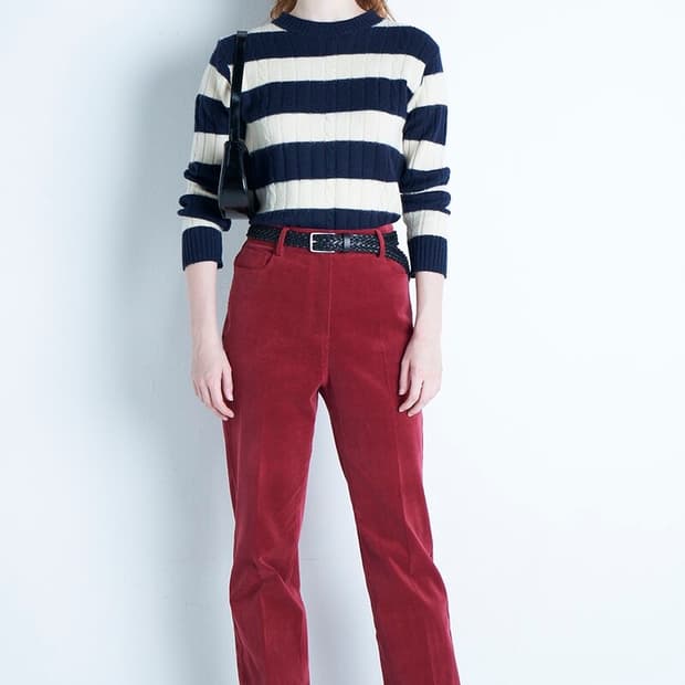 NEW Jenner Corduroy Pants (BURGUNDY RED)