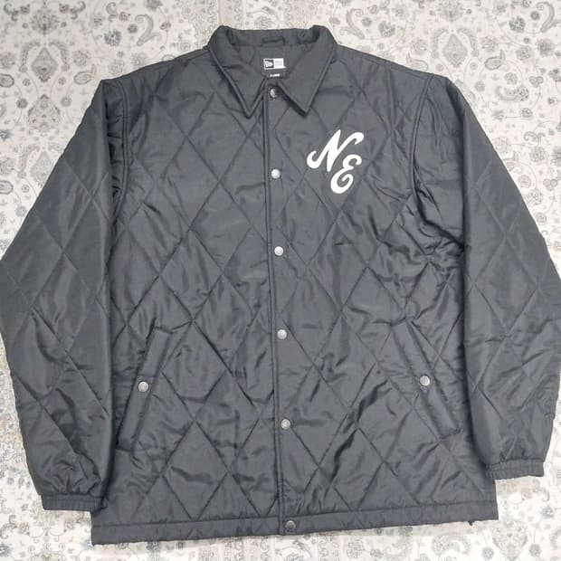 뉴에라 블랙 퀼팅 코치 자켓 XL