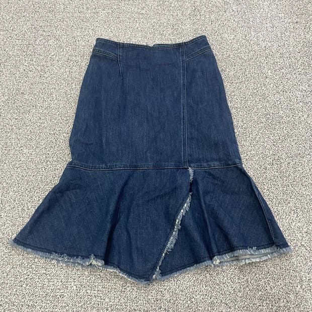 70 잇미샤 반에이크 데님 스커트 0210S