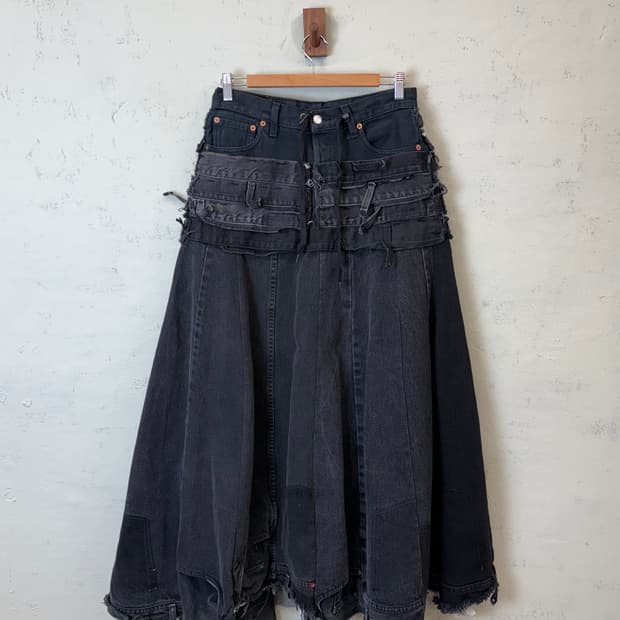 리바이스 리메이크 커스텀 스커트