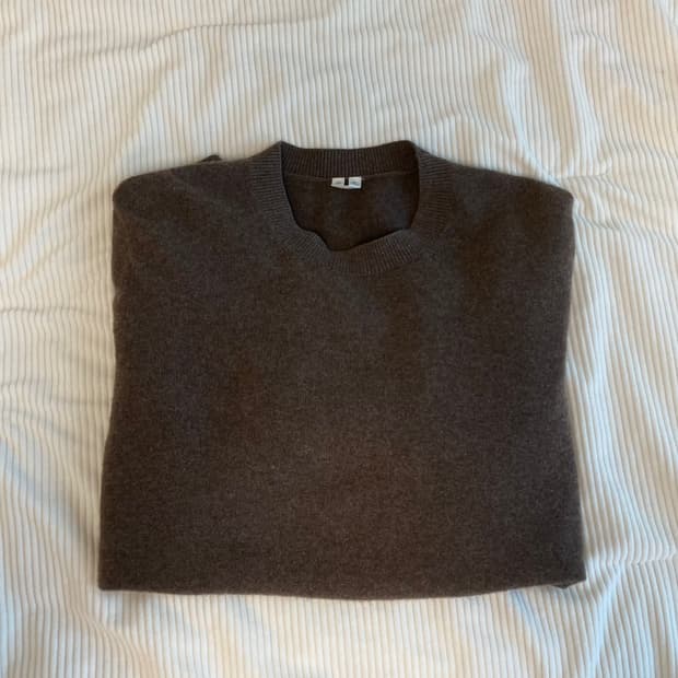 arket 캐시미어 니트 브라운