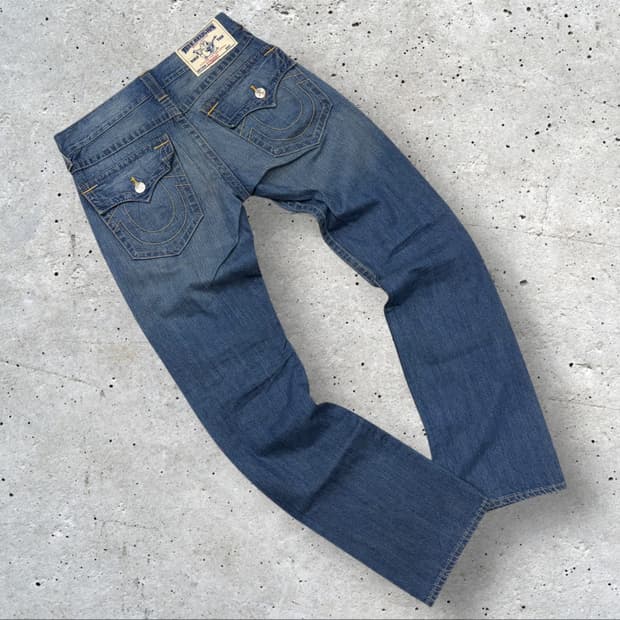 [30] 트루릴리젼 스트레이트 데님 청바지 팬츠 B895