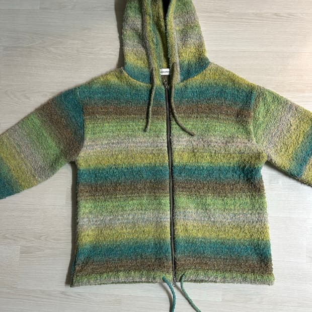 999humanity Big-Bang Knit Hooded Zip up