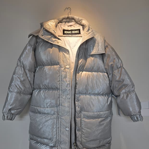 옌키옌키  패딩 실버그레이 s사이즈 판매해요