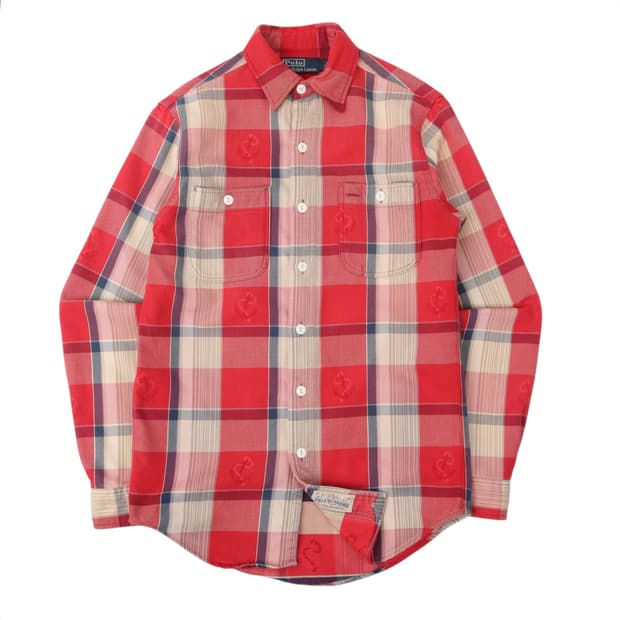 폴로 랄프로렌 마린 웨스턴 체크 트윌코튼 셔츠