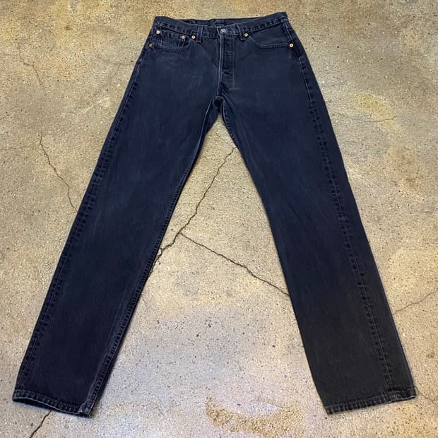미국 빈티지 리바이스 블랙진 청바지