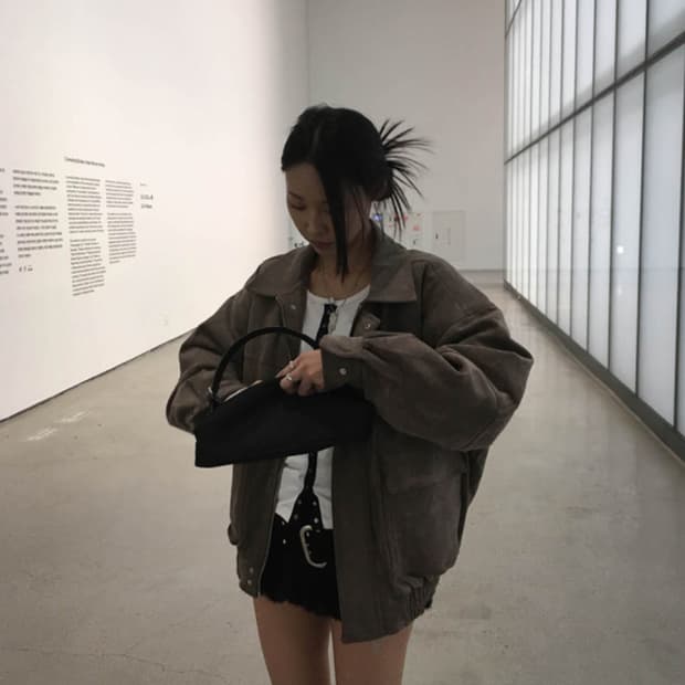 스웨이드 아우터 (착샷있음)