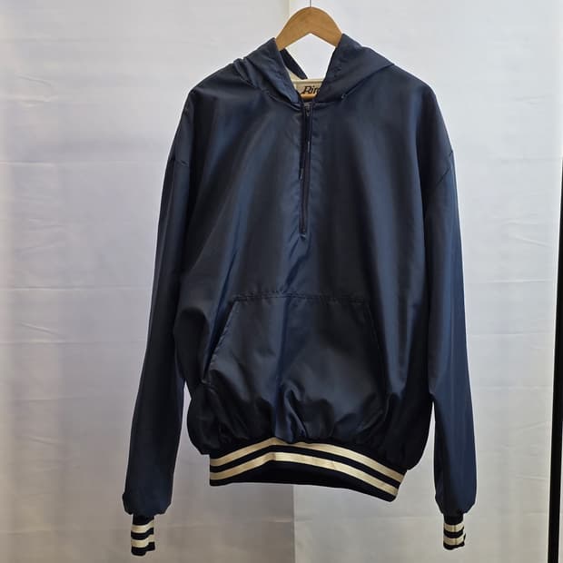 Birdie Jackets USA 나일론 후드 아노락 네이비 XXL