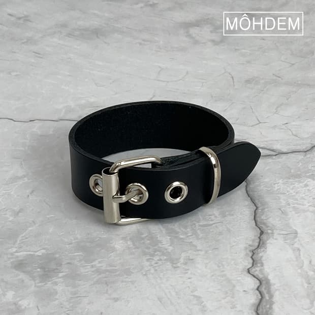 [Unisex] 소가죽 벨트 팔찌