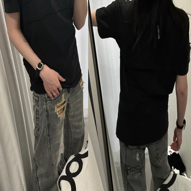 Yuji yamada 요지 야마다 반팔 티셔츠