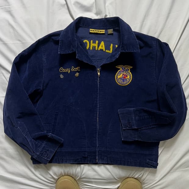 FFA 코듀로이 블루종 자켓