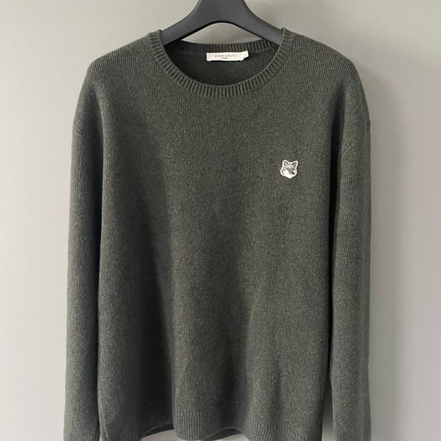 메종키츠네 폭스 헤드 니트