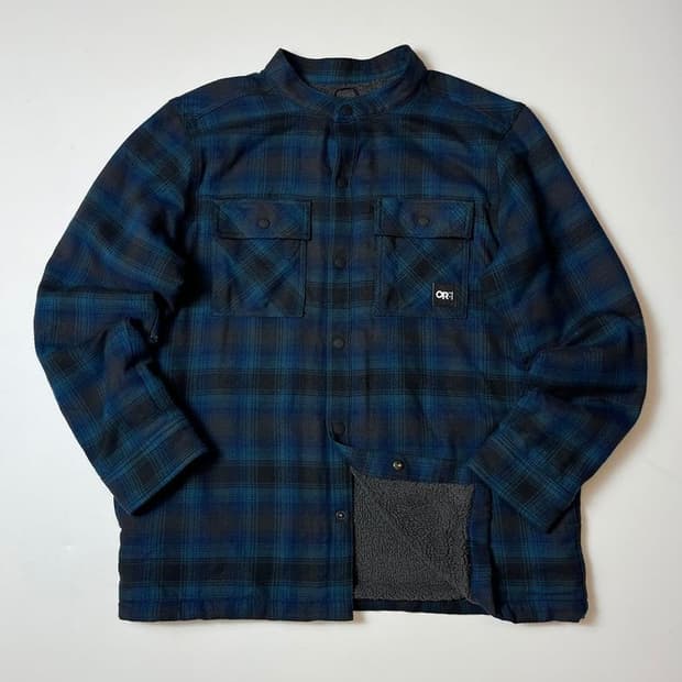 아웃도어리서치 피드백 융털 체크 셔츠 자켓 PN8761