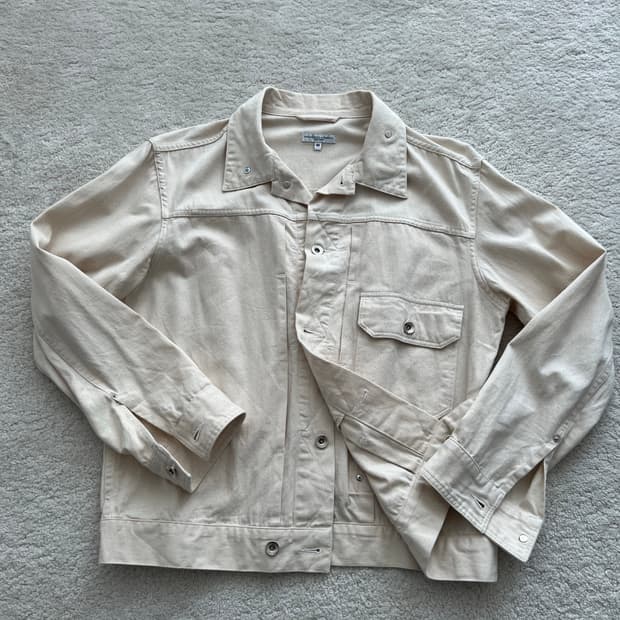 엔지니어드 가먼츠 에크루 신치백 데님 자켓