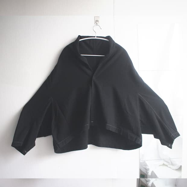 y’s cape stitch wool coat