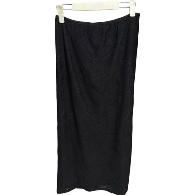 모노하 레이스 스커트 블랙 Lace band long skirt