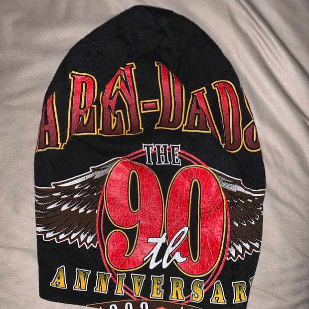 y2k 펑크 프린틴 비니